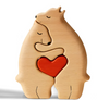 Load image into Gallery viewer, Wooden bears family puzzle