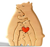 Charger l&#39;image dans la visionneuse de la galerie, Puzzle familial ours en bois