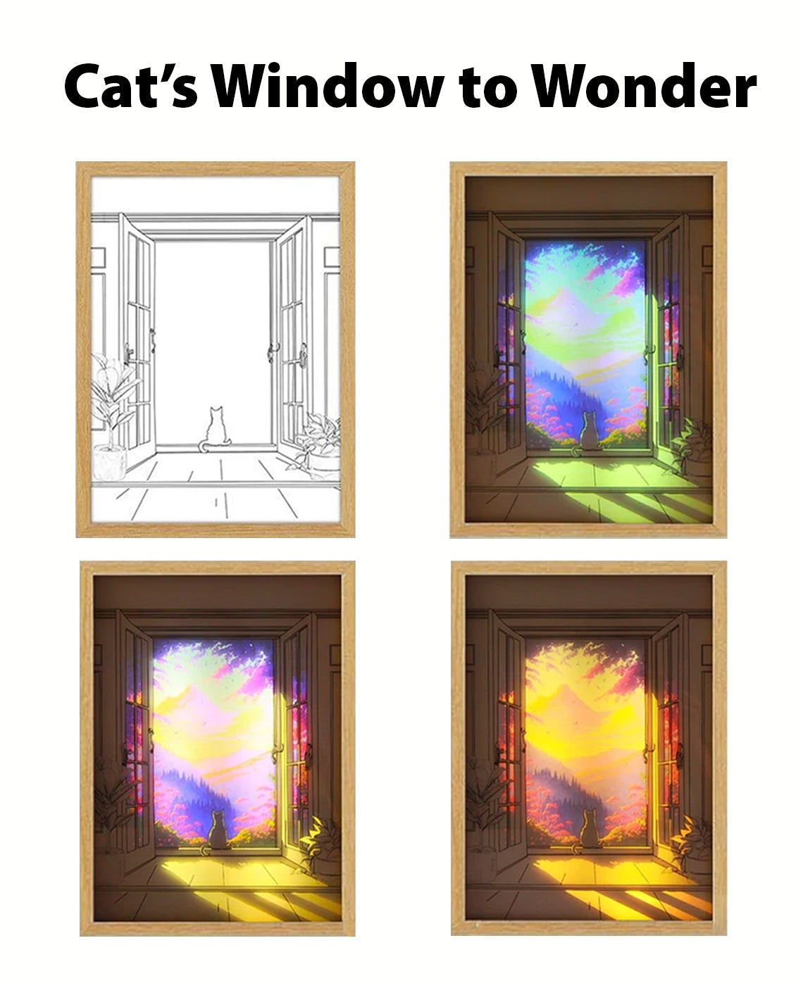 La fenêtre de l'émerveillement du chat (Nouveau)