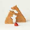 Charger l&#39;image dans la visionneuse de la galerie, Puzzle famille loups en bois
