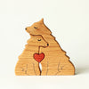 Charger l&#39;image dans la visionneuse de la galerie, Puzzle famille loups en bois